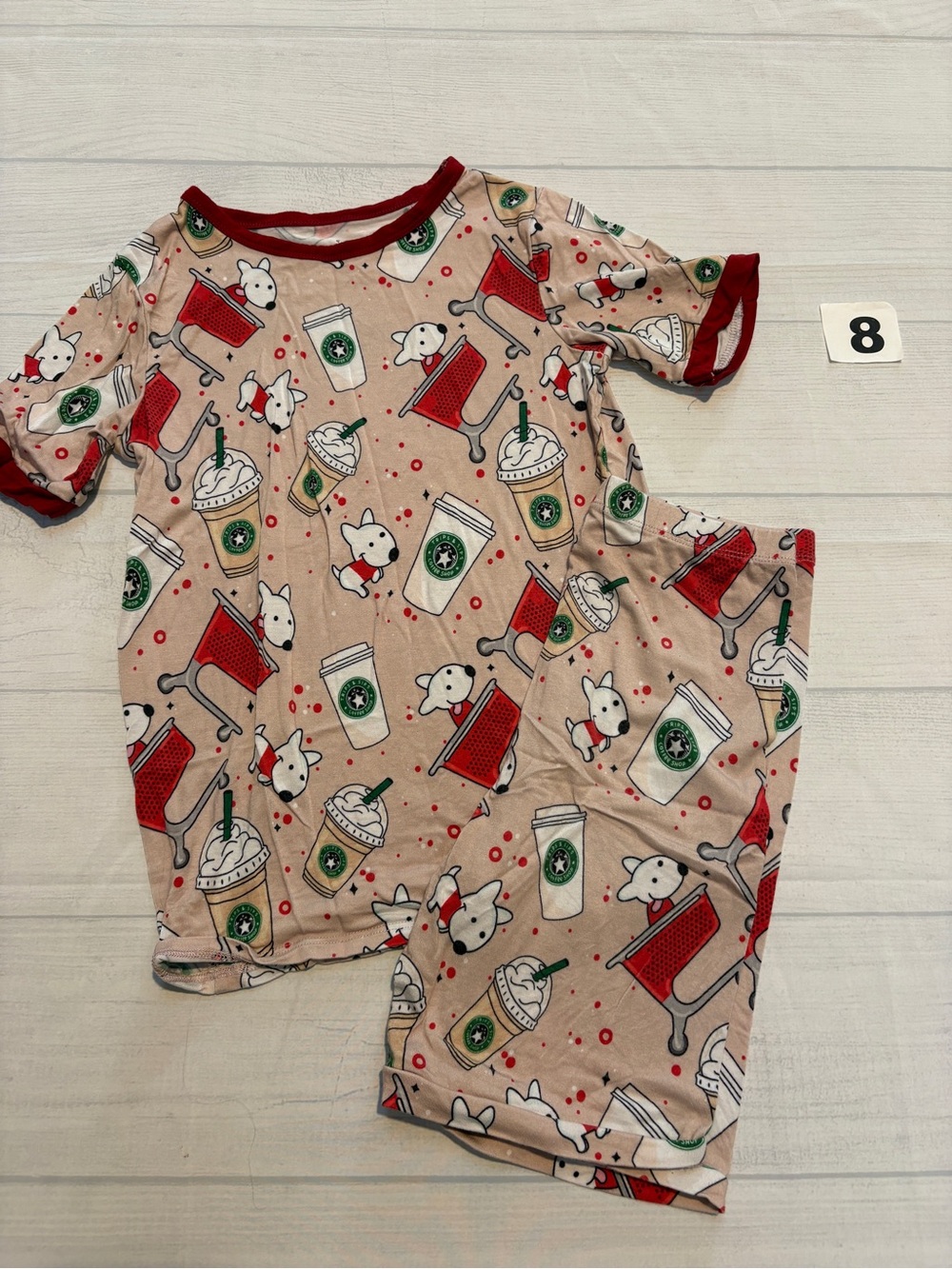 Charlie’s project target Pajama Set with Red Trim